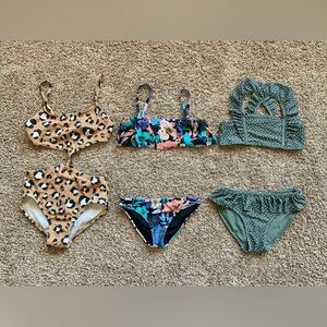 Trendy Swimwear Set - Leopard, Floral, and Polka Dot